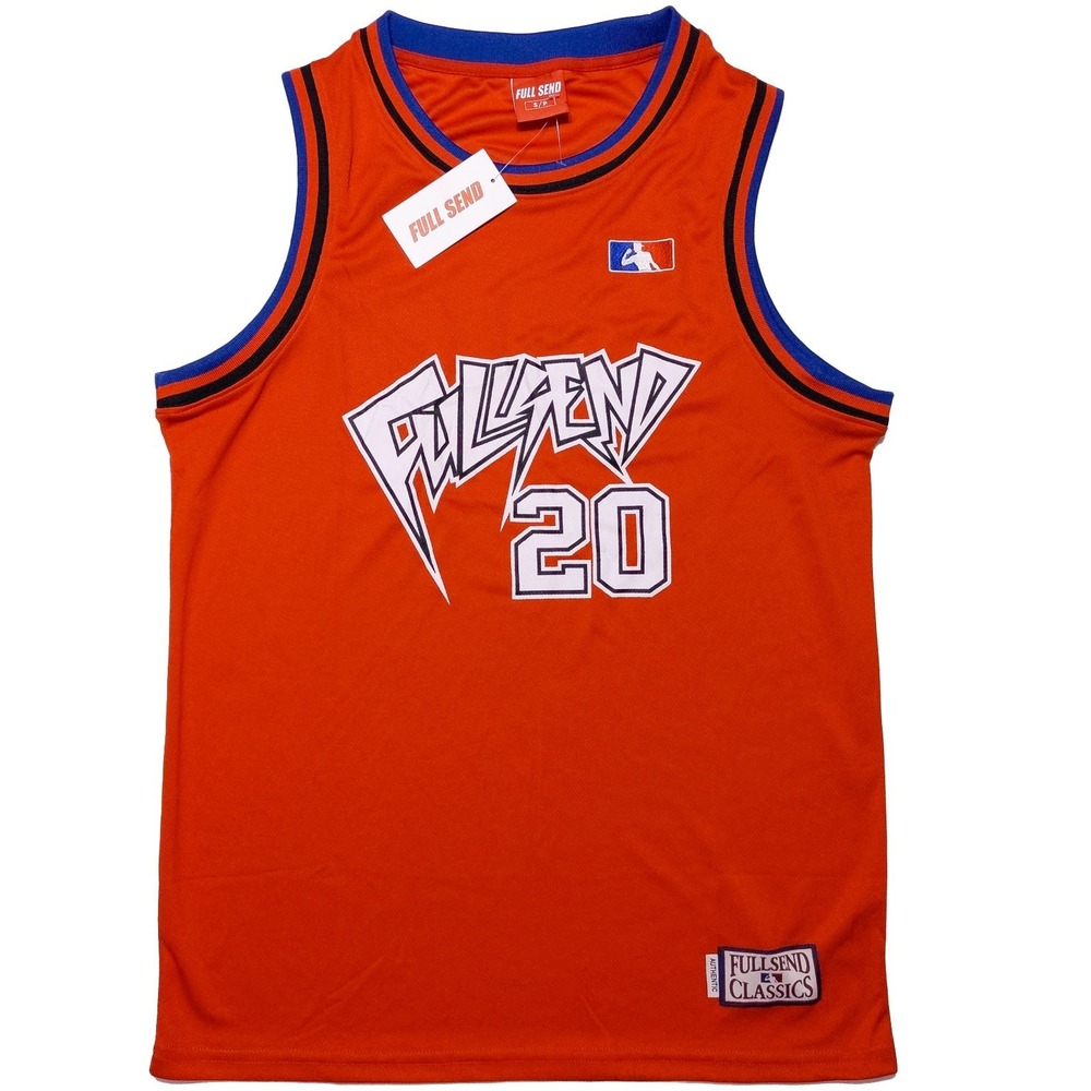 FULL SEND Nelk Boys Basketball Jersey Red Small S ~ New